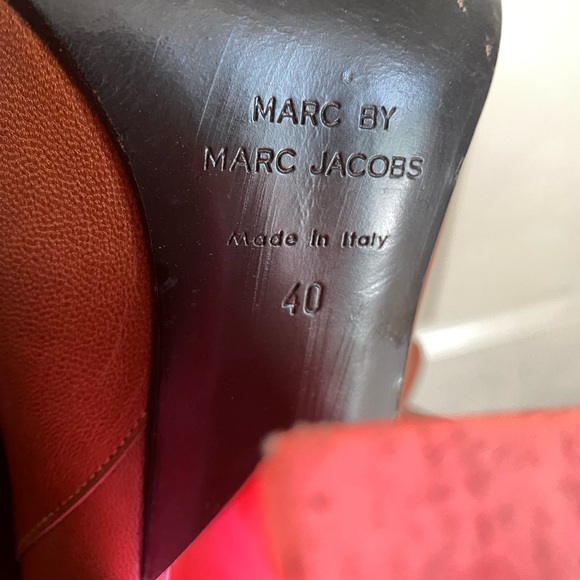 Marc By Marc Jacobs Brown and Pink Heeled Boots - Picture 5 of 7